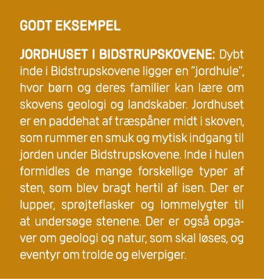 GODT EKSEMPEL Jordhuset i Bidstrupskovene: Dybt inde i Bidstrupskovene ligger en ”jordhule”, hvor b rn og deres famil...